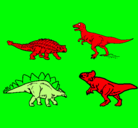 Dibujo Dinosaurios de tierra pintado por rodrigo