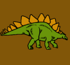 Dibujo Stegosaurus pintado por ulises