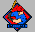 Dibujo Logo de béisbol pintado por jonathan