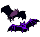 Dibujo Un par de murciélagos pintado por guapa