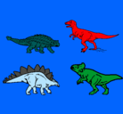 Dibujo Dinosaurios de tierra pintado por maln