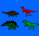 Dibujo Dinosaurios de tierra pintado por adriel