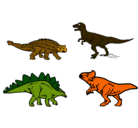 Dibujo Dinosaurios de tierra pintado por aledino