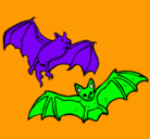 Dibujo Un par de murciélagos pintado por pablo
