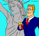 Dibujo Estados Unidos de América pintado por julia