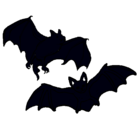 Dibujo Un par de murciélagos pintado por ROSA