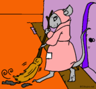 Dibujo La ratita presumida 1 pintado por Lupita