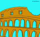 Dibujo Coliseo pintado por ariel