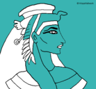 Dibujo Faraón pintado por eduardo
