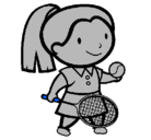 Dibujo Chica tenista pintado por AnaMaria