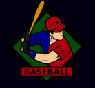 Dibujo Logo de béisbol pintado por FER