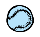 Dibujo Pelota de béisbol pintado por dimi