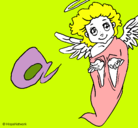 Dibujo Ángel pintado por helensequeira
