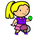 Dibujo Chica tenista pintado por isabella