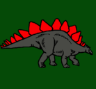 Dibujo Stegosaurus pintado por shing