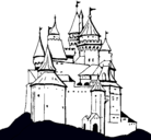 Dibujo Castillo medieval pintado por castillito