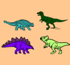 Dibujo Dinosaurios de tierra pintado por martina