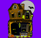 Dibujo Casa del misterio II pintado por halloween