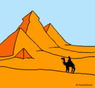 Dibujo Paisaje con pirámides pintado por Gonza