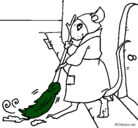 Dibujo La ratita presumida 1 pintado por melanitorrico