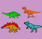 Dibujo Dinosaurios de tierra pintado por wali