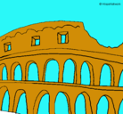 Dibujo Coliseo pintado por isabella