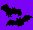 Dibujo Un par de murciélagos pintado por javi