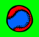 Dibujo Pelota de béisbol pintado por erik