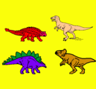 Dibujo Dinosaurios de tierra pintado por pablo