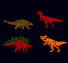Dibujo Dinosaurios de tierra pintado por JOSHUA