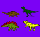 Dibujo Dinosaurios de tierra pintado por yde