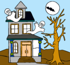 Dibujo Casa fantansma pintado por SOFI