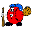 Dibujo Bola de béisbol pintado por juanma