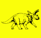 Dibujo Triceratops pintado por dinorey