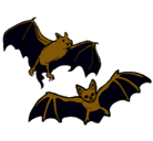 Dibujo Un par de murciélagos pintado por alex