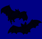 Dibujo Un par de murciélagos pintado por monica