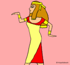 Dibujo Bailarina egipcia  pintado por Rosita