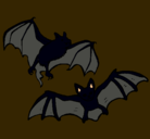 Dibujo Un par de murciélagos pintado por Michelle