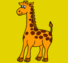 Dibujo Jirafa pintado por girafa