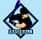 Dibujo Logo de béisbol pintado por roberto