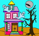 Dibujo Casa fantansma pintado por jorgeportillo