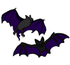 Dibujo Un par de murciélagos pintado por Mnica