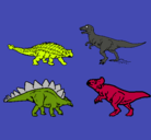 Dibujo Dinosaurios de tierra pintado por julio