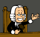 Dibujo Juez pintado por mafer