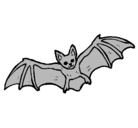 Dibujo Murciélago volando pintado por pol