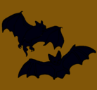Dibujo Un par de murciélagos pintado por mario