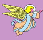 Dibujo Ángel con grandes alas pintado por martinedu