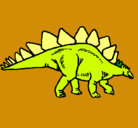 Dibujo Stegosaurus pintado por luisangel