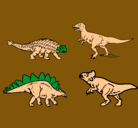 Dibujo Dinosaurios de tierra pintado por alexis