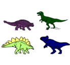 Dibujo Dinosaurios de tierra pintado por jacob